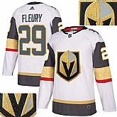 Vegas Golden Knights #29 Marc-Andre Fleury White With Special Glittery Logo Adidas Jersey,baseball caps,new era cap wholesale,wholesale hats